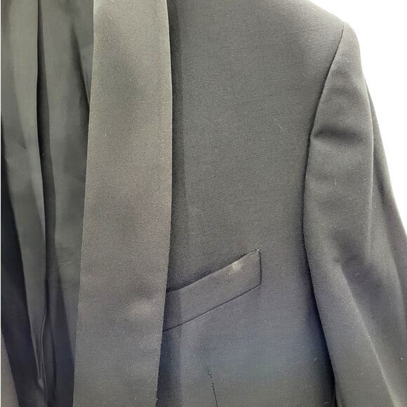 Vito Rufolo Vintage Black Satin Collar and‎ Button Tuxedo Blazer Jacket s44 - Picture 9 of 15